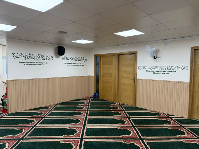 Islamic calligraphy wall art installation, portfolio photograph 11